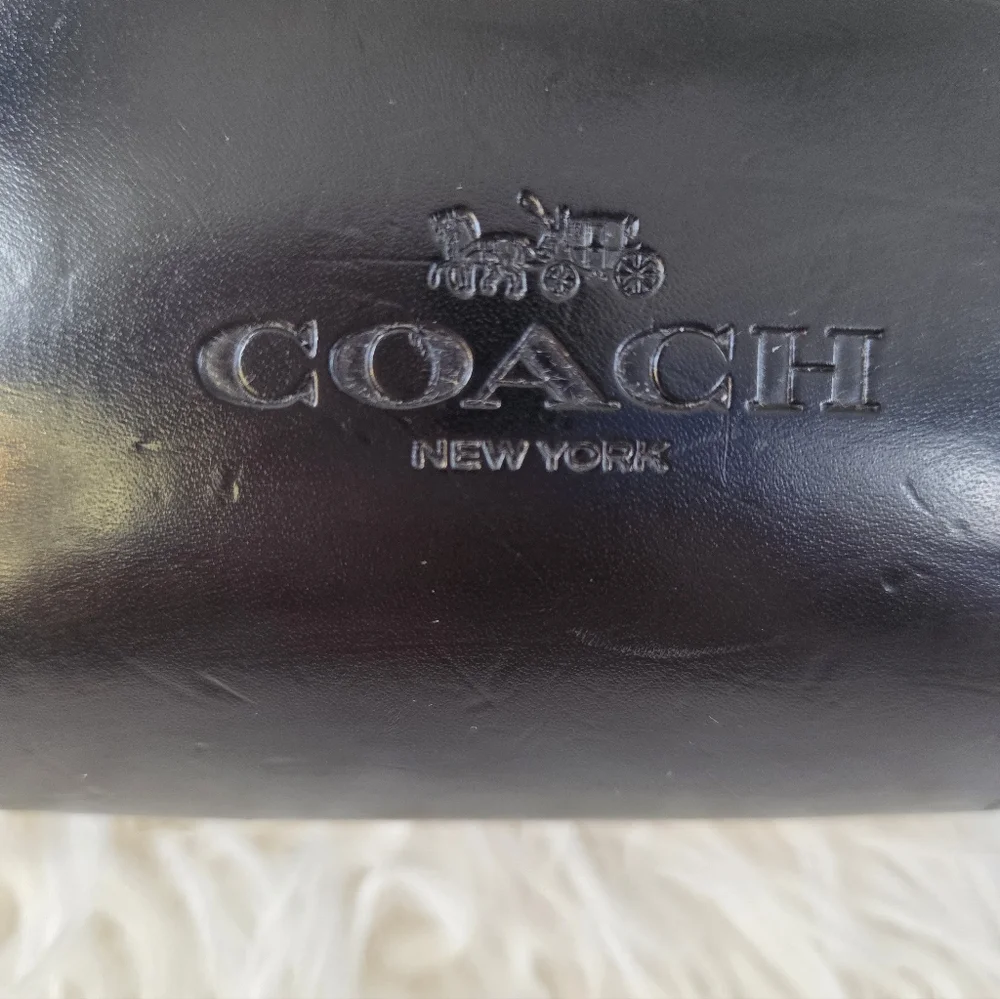 Coach Black Hard Clamshell Sunglasses Eyeglasses Case